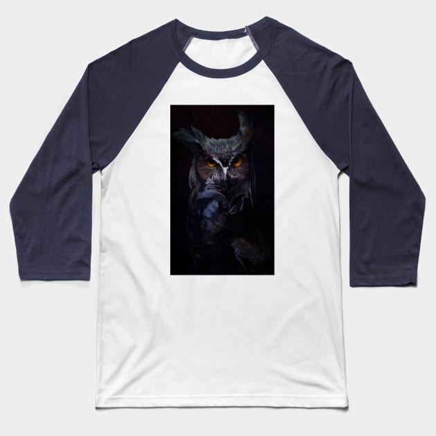 Owl Baseball T-Shirt by DinoWorld